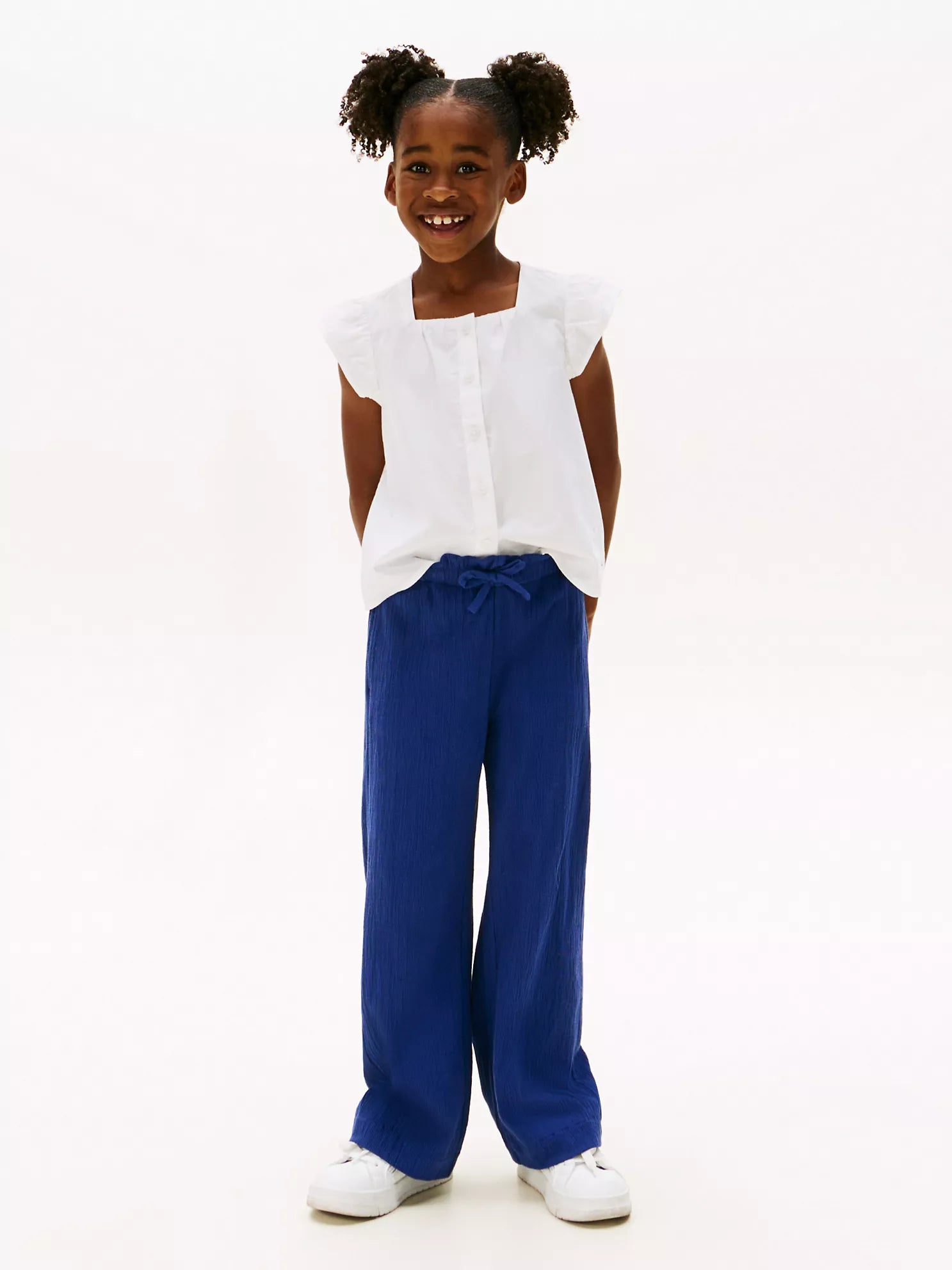 Kids' Wide-Leg Stretchy Gauze Pant