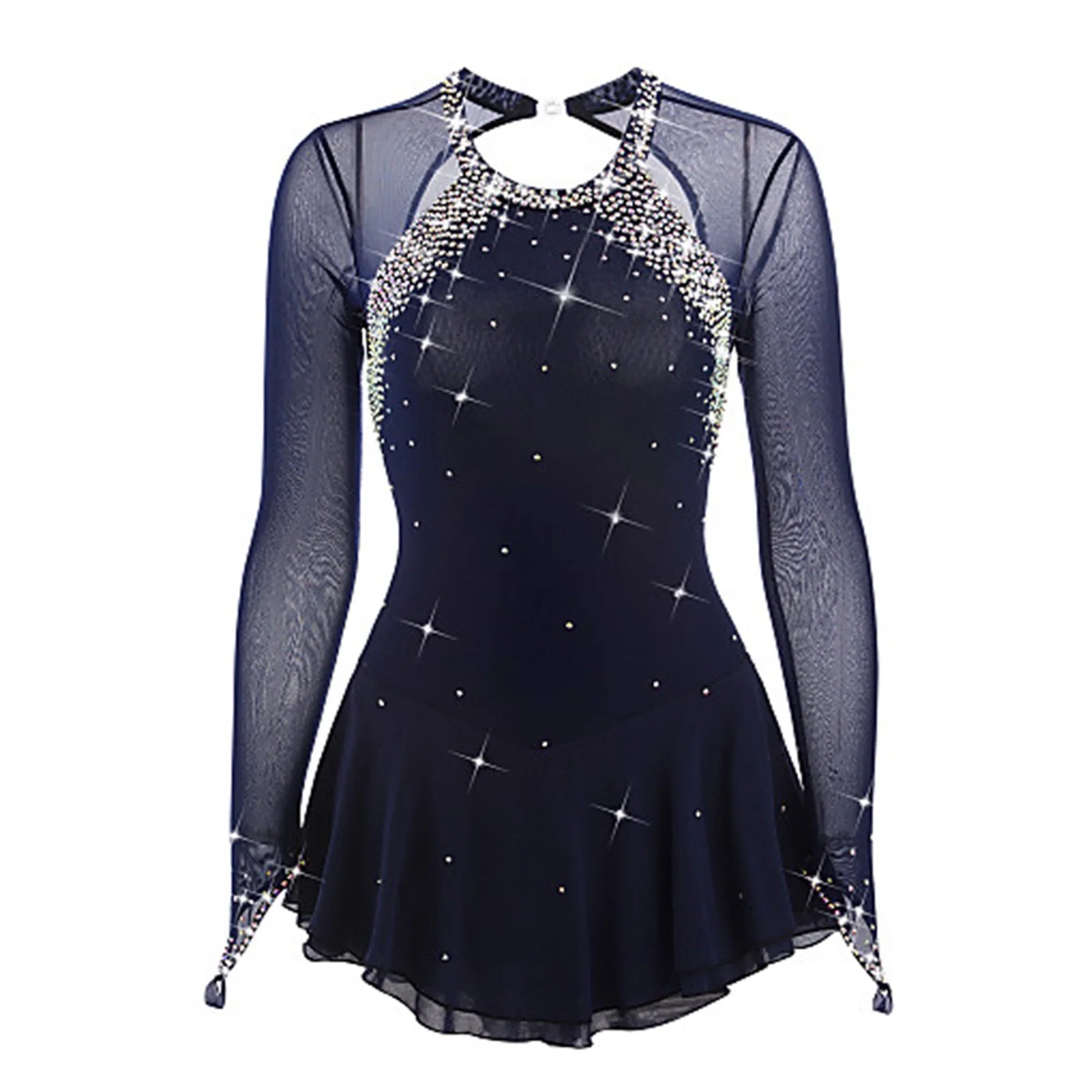 LIUHUO Custom Black Figure Skating Dress