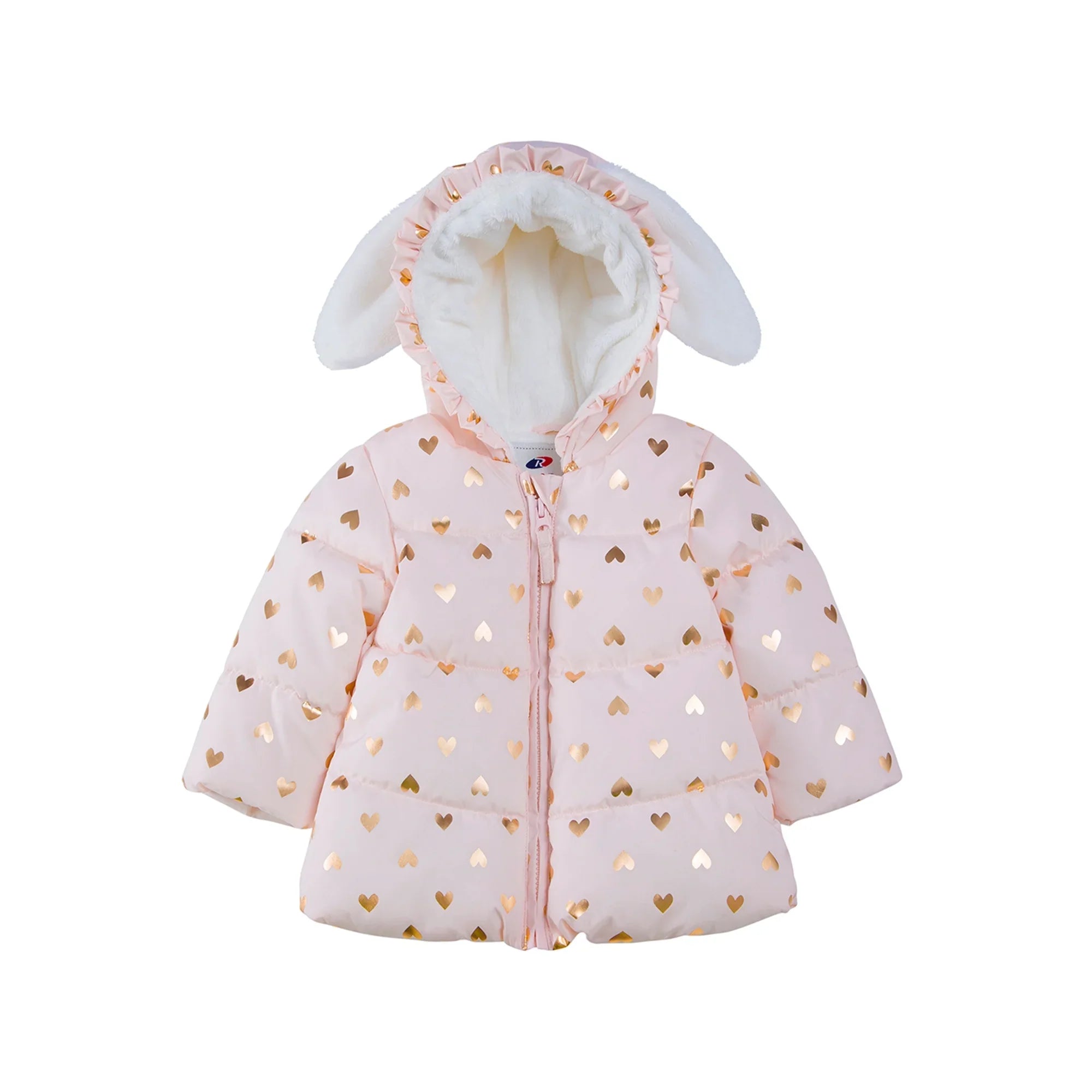 Rokka&Rolla Baby Girls' Infant Fleece Puffer Jacket -Toddler Warm Winter Coat