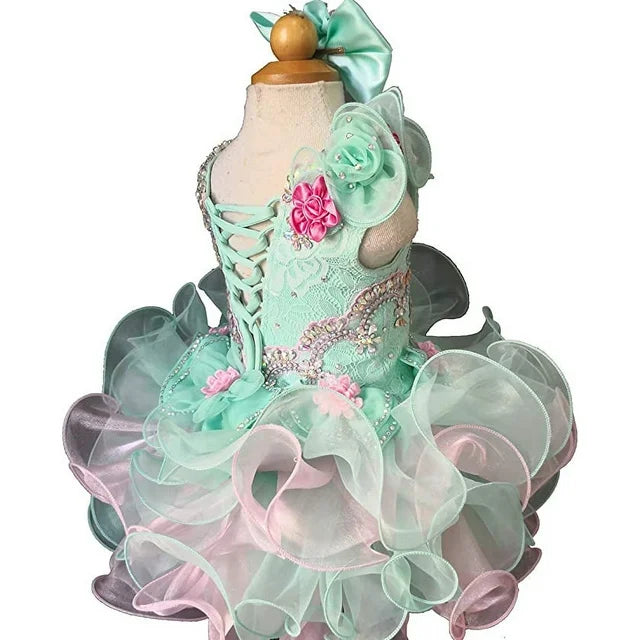 kids Girl's glitz pageant Dress/clothingG003AS SIZE 3T